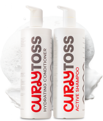 CurlyToss Curly Hair Shampoo & Conditioner Duo 2-Step System