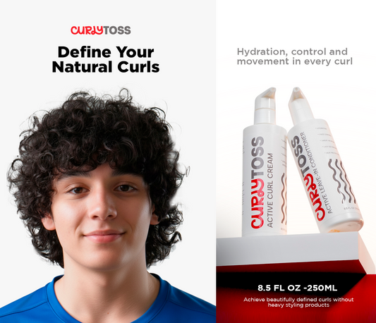 CurlyToss Curl Definition Duo Leave-In Conditioner & Curl Cream for Defined Curls
