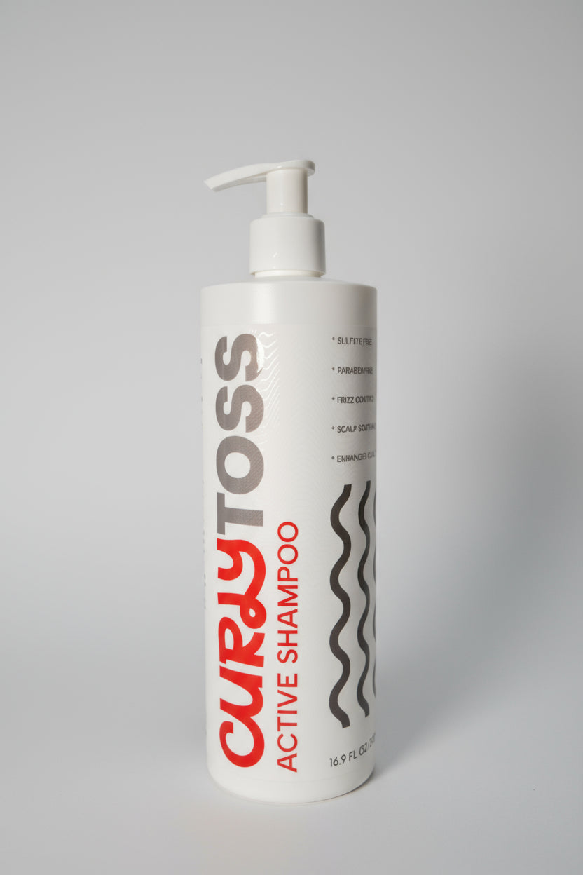 CurlyToss Active Shampoo – Sulfate & Paraben‑Free Workout Wash