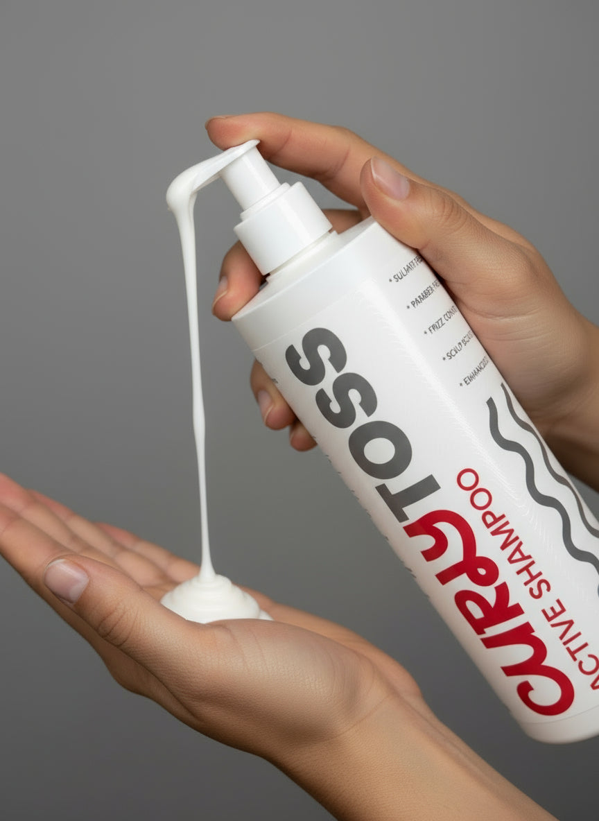 CurlyToss Active Shampoo – Sulfate & Paraben‑Free Workout Wash